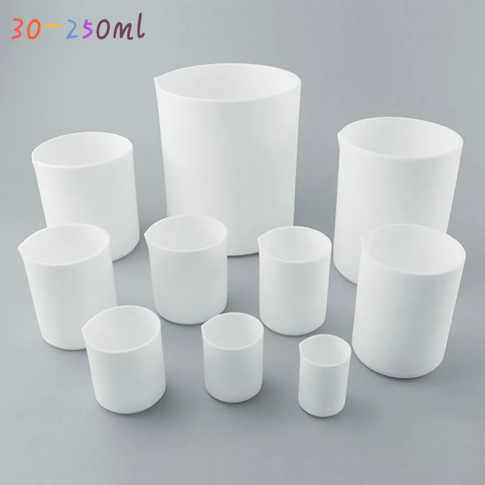 

30ml 50ml 100ml 150ml 200ml 250ml PTFE Beaker For Laboratory Equipment