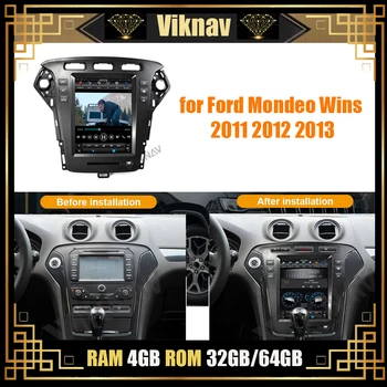 

vertical screen car radio player for Ford Mondeo Wins 2011 2012 2013 auto DVD multimedia player GPS navigation tape recorder