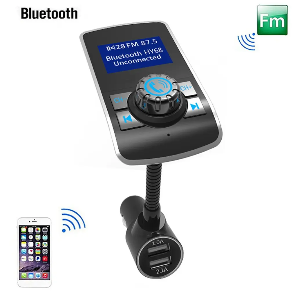 Автомобильный mp3 цветной большой экран 1,44 дюйма u-диск музыкальный плеер Bluetooth приемник fm-передатчик быстрая зарядка автомобильное зарядное устройство