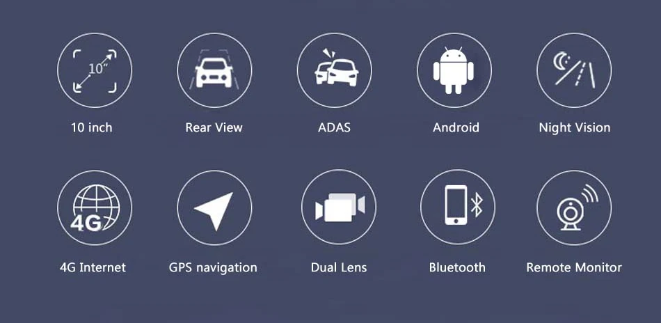 Автомобильный видеорегистратор Камера 4G Android 10 ''ips видеорегистратор зеркало ADAS gps Автомобильный видеорегистратор зеркало FHD 1080P двойной объектив видео регистратор 783