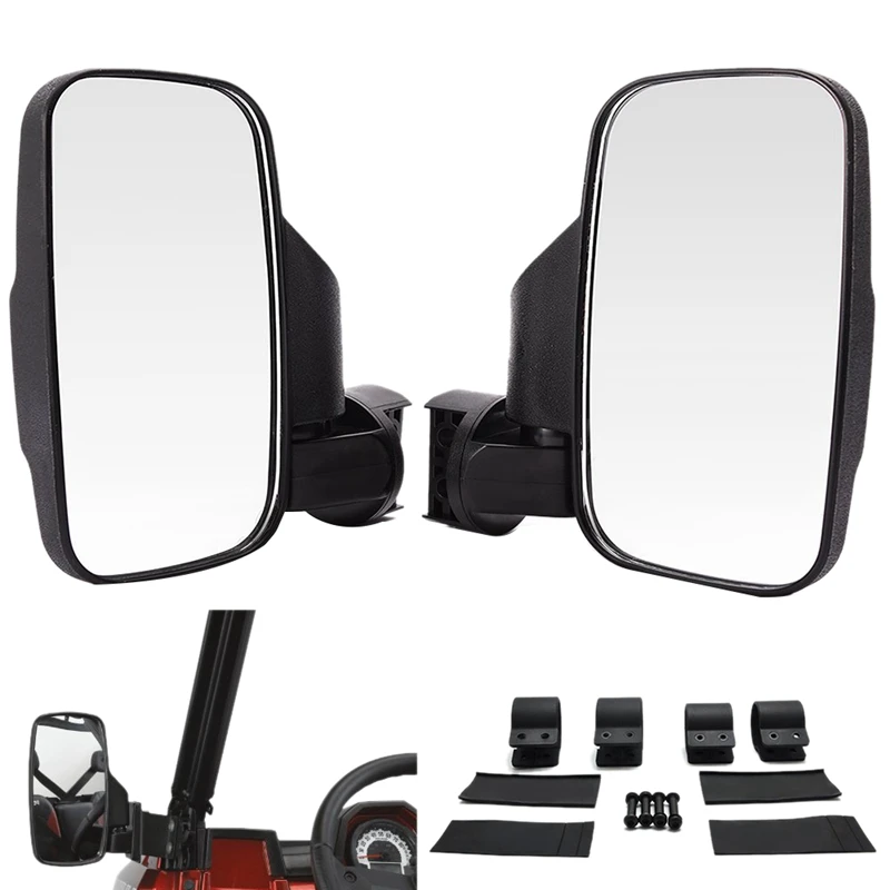 

Automotive Utv Rear View Mirrors Shockproof Side Mirror Accessories 1.75 Inch And 2 Inch Rolling Cage for Polaris Rzr 800 900