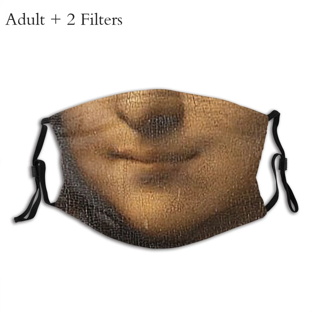 

Funny Happy Cloth Masks Monalisa Smile Face Mask Mouth Cover With Filters Facial Protective