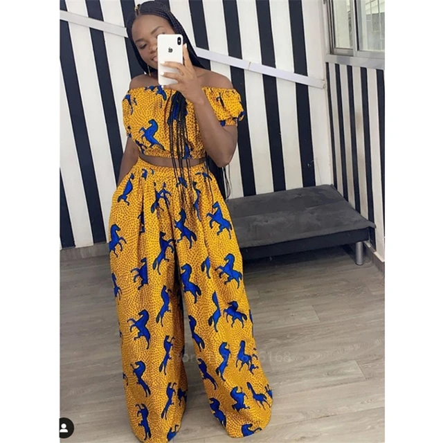 Ebube Wide Leg Trousers Ankara - Image 6