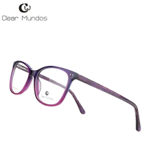 Прозрачные очки MUNDOS модные ацетатные очки женские очки кошачий глаз хорошее качество близорукие очки для# MY191001