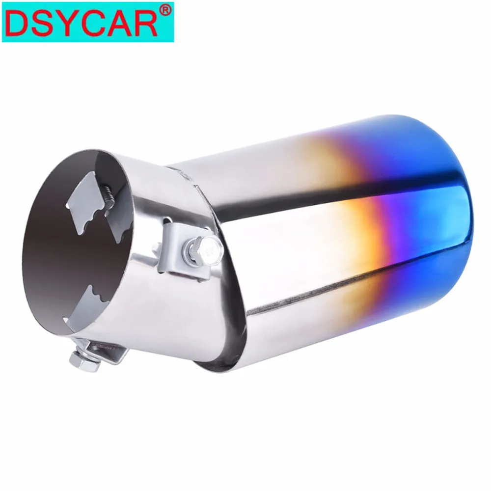AUXITO Blue Exhaust Muffler Tip – 1.5 To 2 Inch Pipe Diameter, Stainless Look, Universal