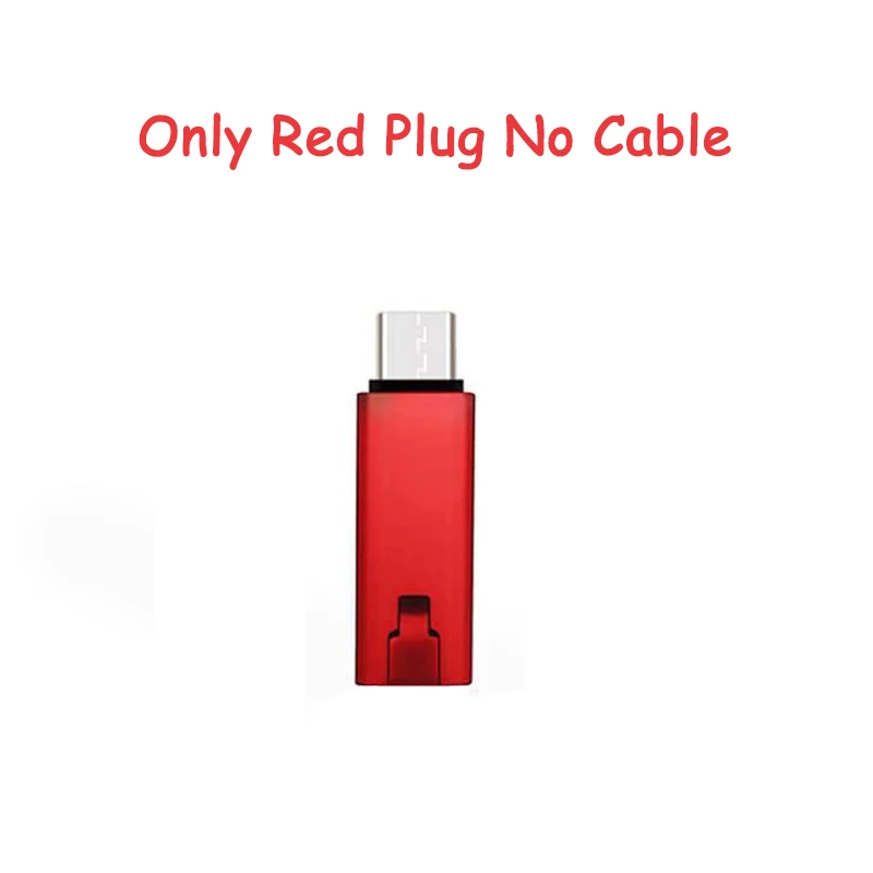 Only Red Plug Usb-кабель с возможностью быстрой резки для iPhone X 11 Pro samsung Xiaomi huawei htc LG zte Moto - Цвет: Only Red Plug