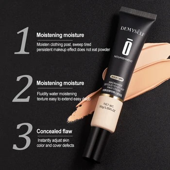 

Skin Rejuvenation Concealer Liquid Foundation Makeup Waterproof Cosmetics Moisturizing Lazy Face Cream Niacinamide Make Up TSLM1