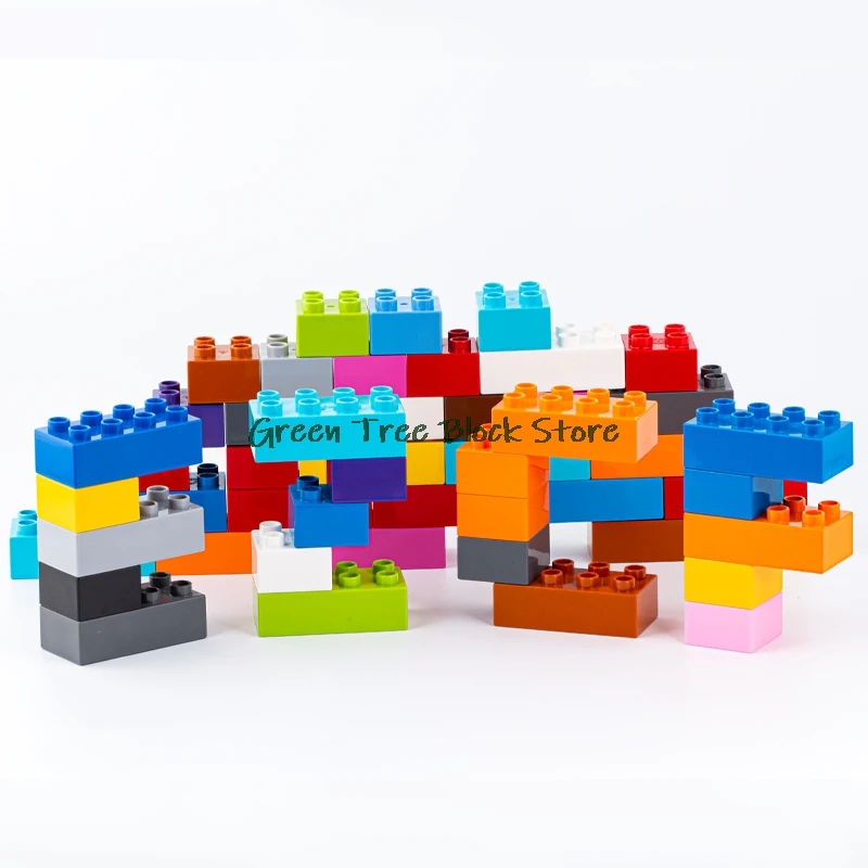 MOC T820 50PCS Square Basic Bricks Building Blocks Toys Baby Montessori Cognition Color Creative Combination Early Learning Gift