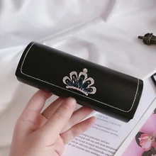 

PU Leather Glasses Case For Women Sunglasses Frame glasses Case Ladies Luxury Reading Glasses Box Eyewear Spectacle Holder Case