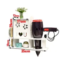 Без перфорации ПВХ доска водоотталкивающая полка для ванной комнаты-Многофункциональный