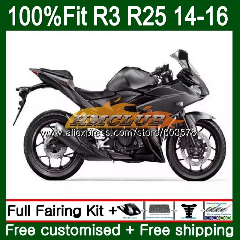 Инъекций для YAMAHA YZF R3 R25 YZFR25 63CL. 66 YZF-R3 YZF-R25 R 25 YZFR3 14, 15, 16, 17, блеск для губ цвет обтекатель oem