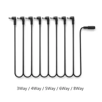 

3 4 5 6 8 Ways Daisy Chain Multi-interface Connecting 1 To 3 Cable Cord Copper Wire For Guitar Effects Power Supply Adapter