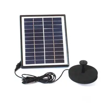 

12V 5W Solar Floating Pump Water Fountain Pump Simple and Generous Safety and Non-toxicity Garden Fish Pond Submersible Pump