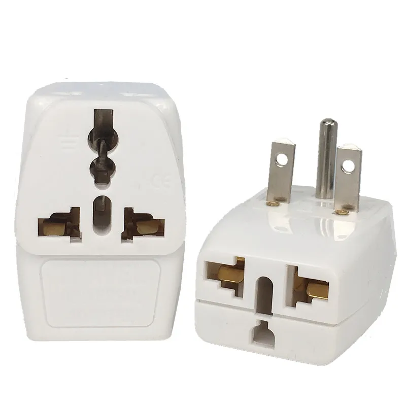 North American Converter, Universal to NEMA 6-15P US Power Travel Adapter, 15A 250V Plug