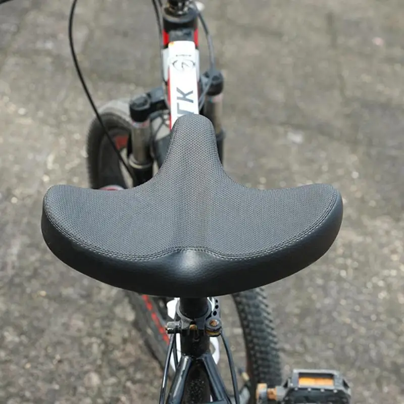 Прочное велосипедное седло нежного дизайна MTB расширенное сиденье PU дышащая амортизационная велосипедная Подушка Велосипедное снаряжение