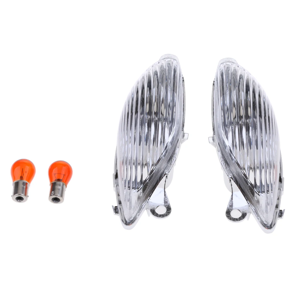 2pcs Turn Signal Lights Bulb Indicators Compatible For Suzuki Hayabusa Gsxr1300 9907, Clear