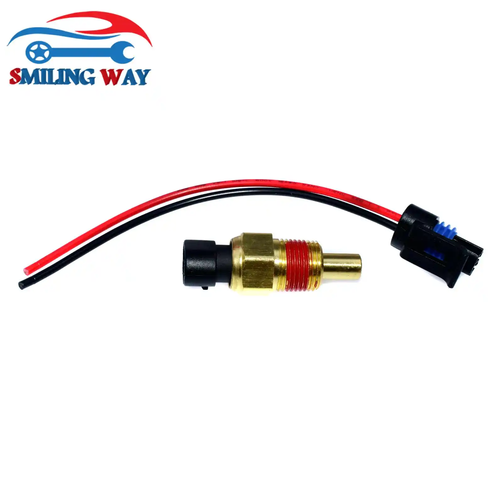 Engine Coolant Temperature Sensor & Connector Harness Plug For Chevrolet Cadillac GMC Isuzu