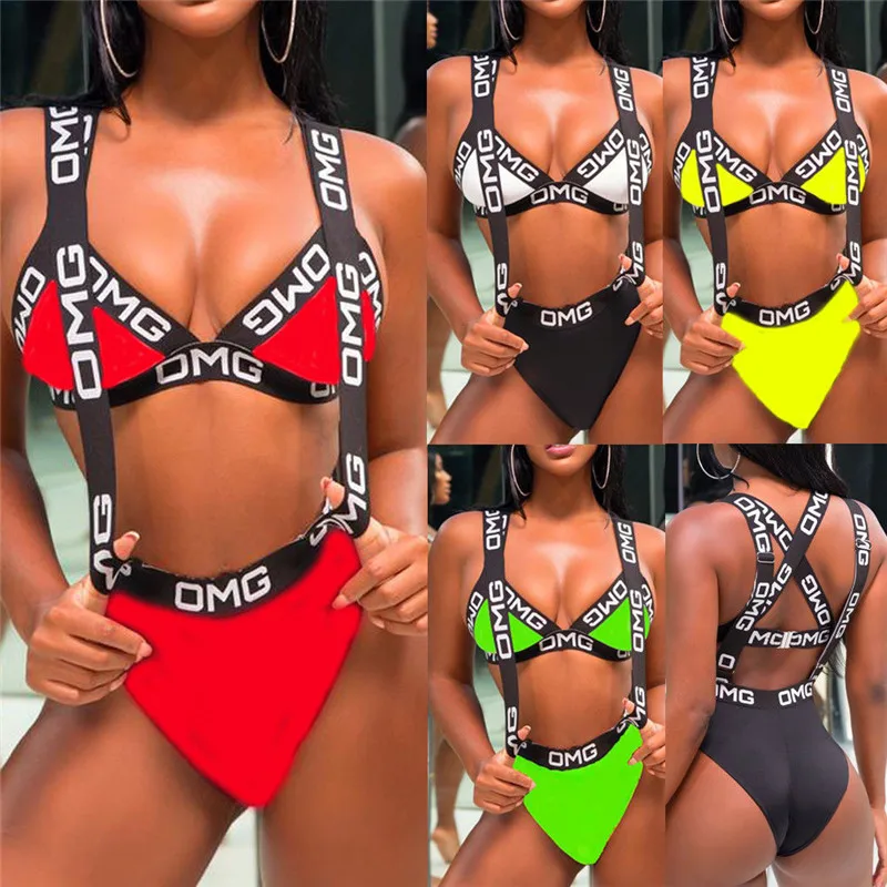 

Sexy Bikini Set Brazilian Biquini New Swimsuit Female Bathers Bage Swimwear High Waist Push-up Padded Bathing Suit