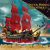 Expert Ideas Pirate Ship Queen Anne s Revenge Pirate Ship Caribbeans Dk6002 3694pcs Moc Bricks