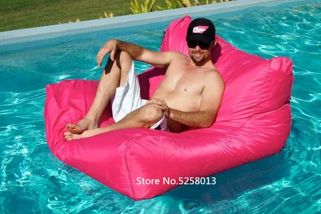 hot pink Очень Большой Плавающий матрац, гигантский бассейн боковые beanbag стул на воде, уличная мебель диван-черный - Цвет: hot pink