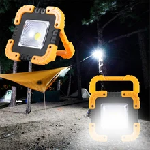 100 Вт USB Перезаряжаемый Солнечный светодиодный COB рабочий светильник аварийный светильник прожектор светильник открытый светильник ing для кемпинга охоты