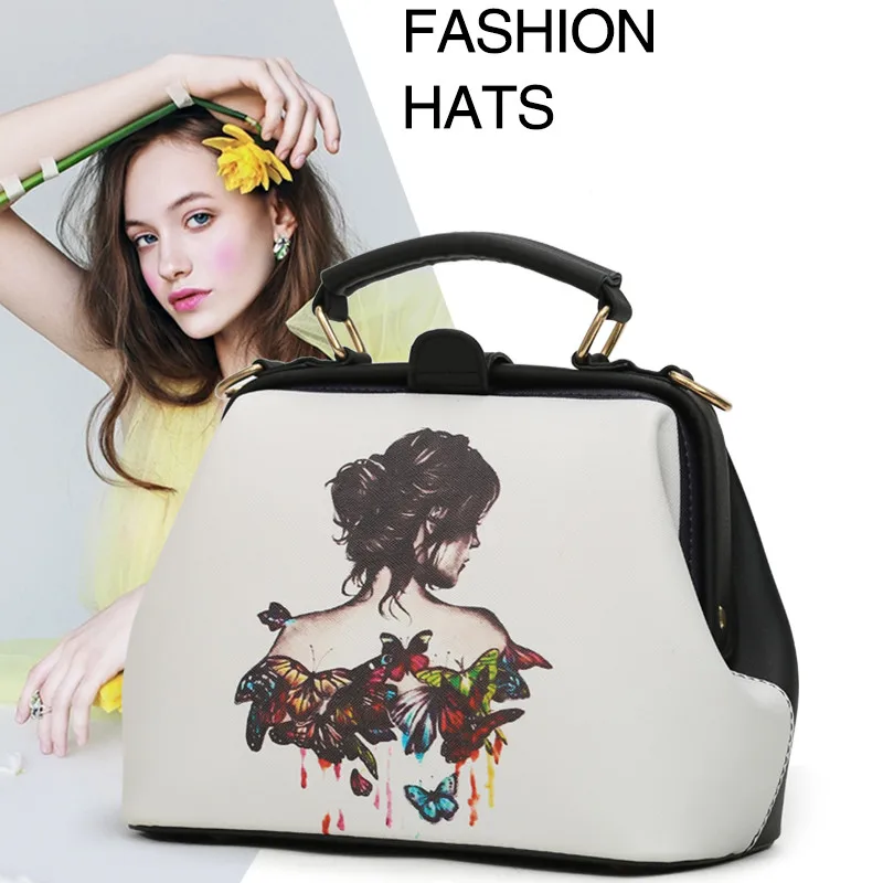 

Women Handbag Multiple patterns Small Doctor Bag Women Shoulder Bag Female Crossbody Handbag Hasp Girls fashion Women Bags