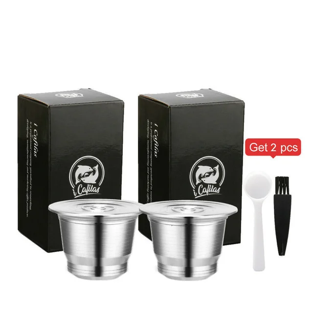 Светло-желтый Многоразовые капсулы Nespresso многоразовые кофейные капсулы дропшиппинг фильтры эспрессо совместимы с iniscia C40 Pixie C60 - Цвет: Светло-желтый