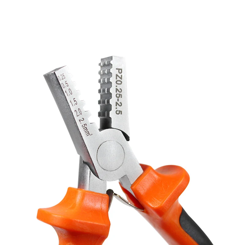 Mini Small Ferrules Tool Crimper Plier Crimping Cable End-sleeves 0.25-2.5mm2 Tubular Terminal Pliers | Инструменты