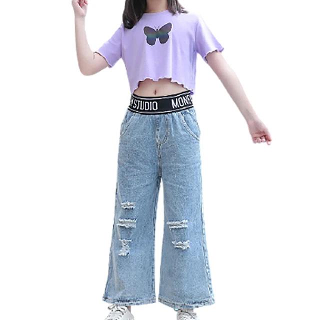 Discover 174+ jeans crop top for girls best