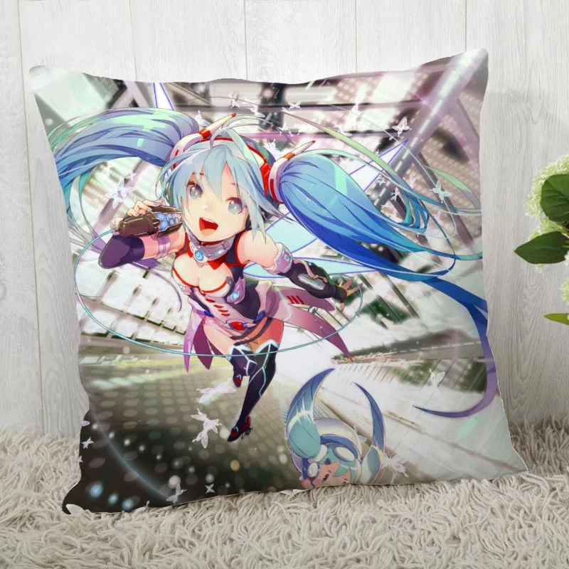 45*45 наволочка Hatsune Miku принт для свадьбы наволочка с рисунком наволочки - Цвет: Pillowcase  6
