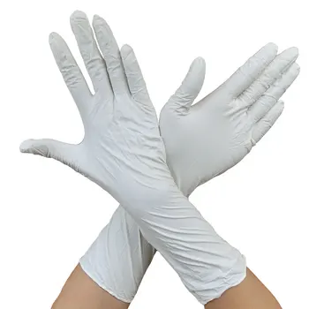 

100pcs Long Disposable Nitrile Latex Medical Gloves Cleaning Home Food Cosmetic Protection Industrial Rubber Safe Working Gloves