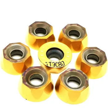 

20PCS Lathe tool RPMT1204 M C TT9080 new high quality carbide blade metal turning tools RPMT1204 lathe tool CNC milling cutter