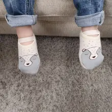 1 пара, детские Нескользящие носки-тапочки, мягкие милые дышащие теплые носки для дома