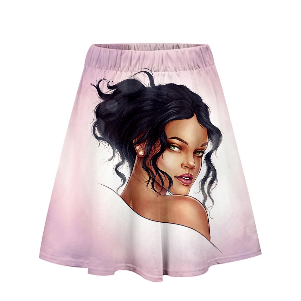 Плиссированная летняя юбка Drake And Rihanna, Kawaii, высокая талия, как меня зовут, женские танцевальные юбки,, Прямая поставка