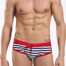 Мужские короткие дышащие пляжные шорты для серфинга полосатые плавки