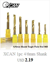 XCAN 1 шт. 0,2-0,9 мм 2 флейты микро плоская Концевая фреза 4 мм хвостовик карбида вольфрама ЧПУ фреза с покрытием TiCN мини фреза
