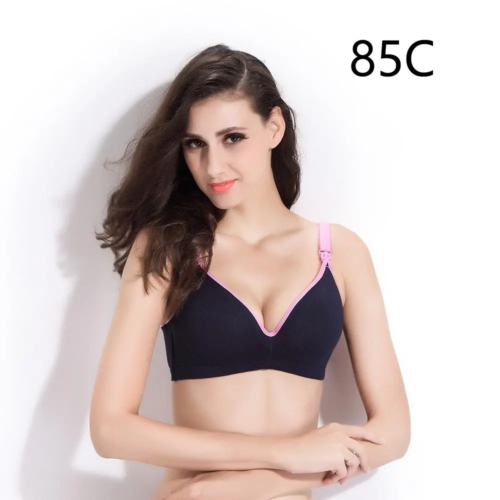 Navy Blue 85C Бюстгальтер для грудного вскармливания; Бюстгальтер для кормления; нижнее Белье для беременных женщин; Одежда для беременных - Цвет: Navy Blue 85C