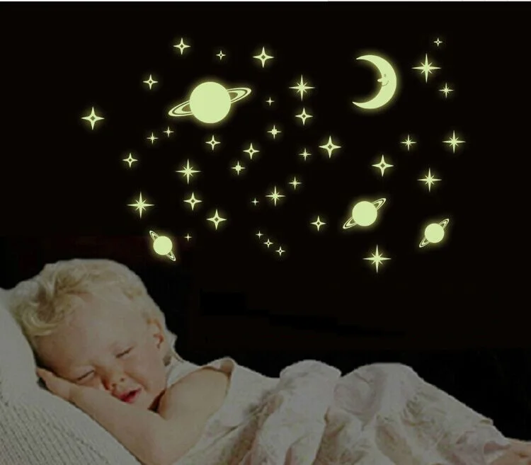 Universe Starry Sky Luminous PVC Wall Stickers Home Decor