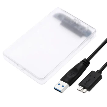 

2.5Inch 5Gbps Transparent HDD Case SATA 3.0 To USB 3.0 External Hard Disk Drive SSD Enclosure Box Support 2TB UASP Protocol Box