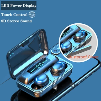 

AERBOS Pro Tws Bluetooth Wireless Headphones Long Battery Touch Control In Ear Headset with Mic Noise Isolating Earbuds Earphone