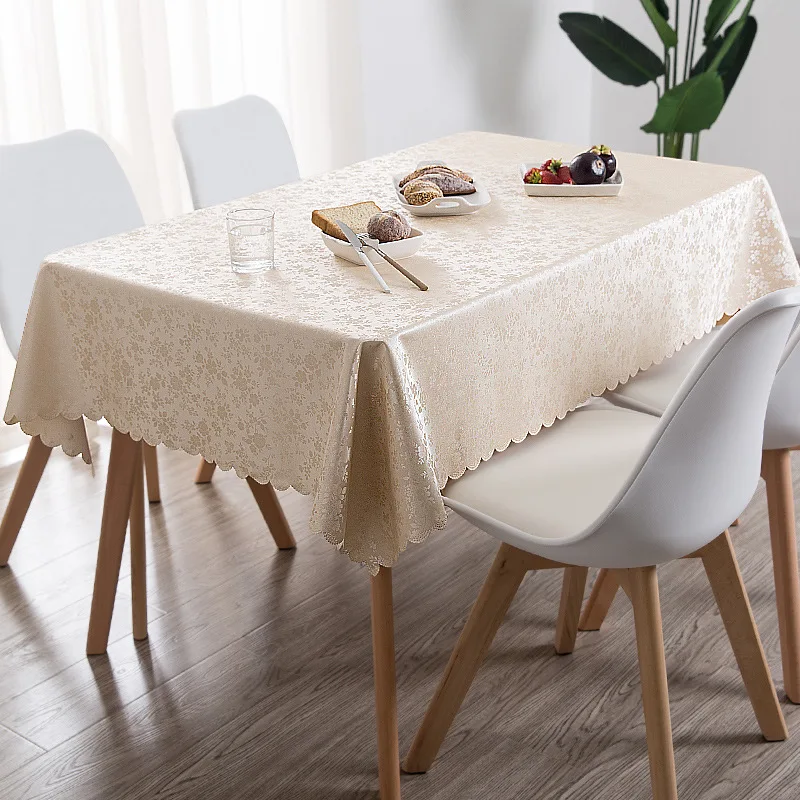 

Oil-Proof Waterproof Rectangular PU Table Cloth Home Accessories Table Cover New