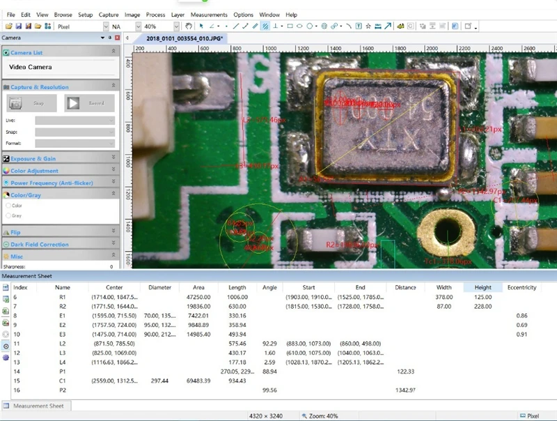 LY KE-211 CCD 34MP 2K промышленный паяльный пульт дистанционного управления микроскоп камера HDMI USB Выходы 180X C-mount объектив
