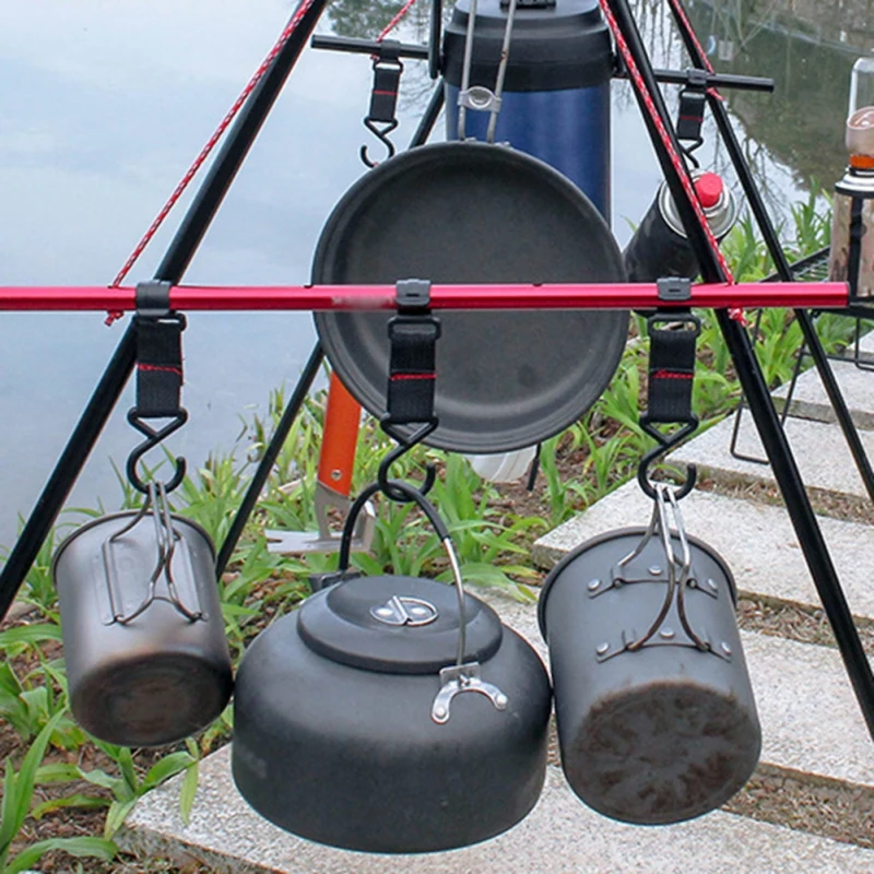 

5 Pcs/bag Outdoor Camping Awning Tent Clips Clasp Towels & Cups Hanging Universal Hooks Handy Durable Holder Hanger Hooks