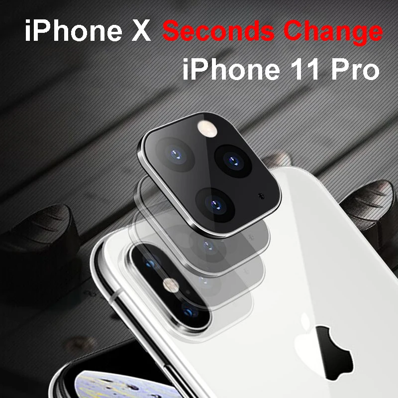 Чехол для камеры из титанового сплава для IPhone Apple X XS MAX секундная смена 11Pro для IPhone 11 PRO MAX наклейка на рассеиватель Модифицированная крышка