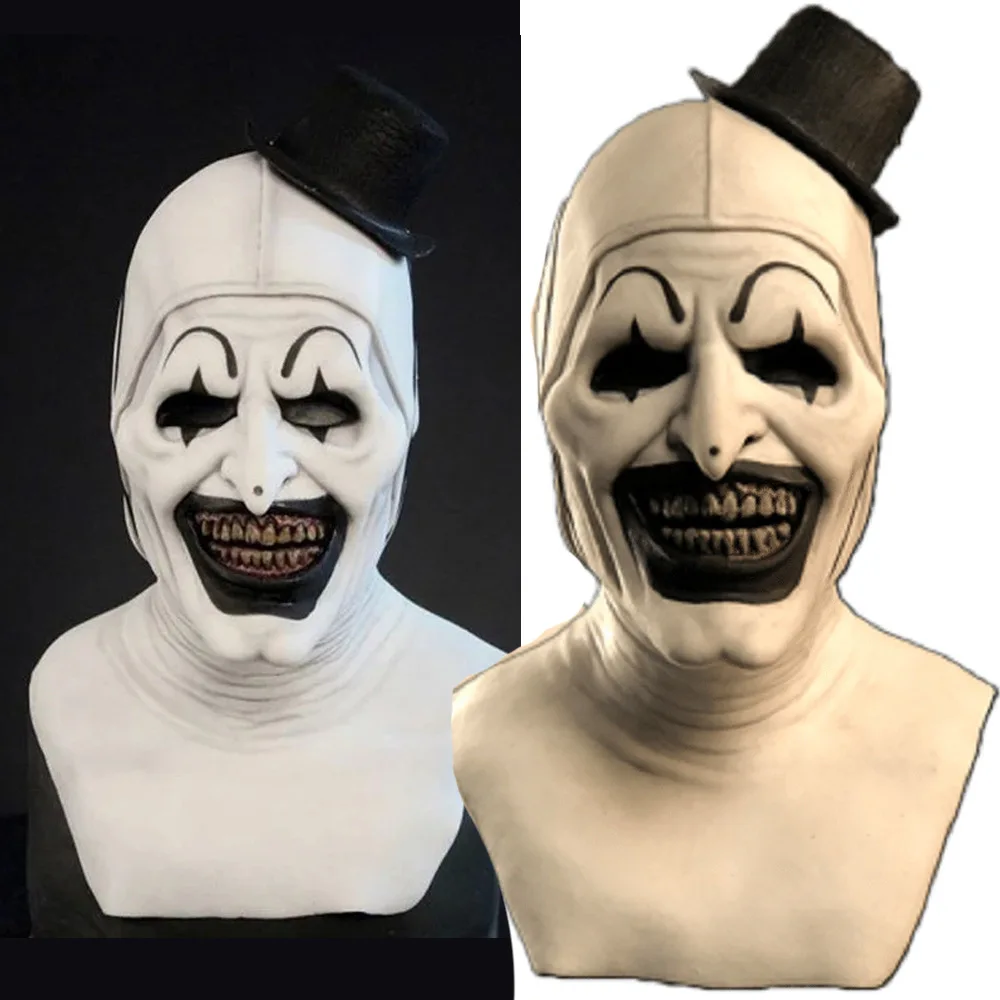Halloween Scary Clown Mask Adult Men Woman Horrible Latex Evil Killer Demon party costume props |