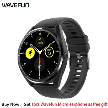 

Wavefun Aidig S smart watch Waterproof IP68 Ultra Long Battery Time 1.28inch screen heart rate monitor Sports for men for woman
