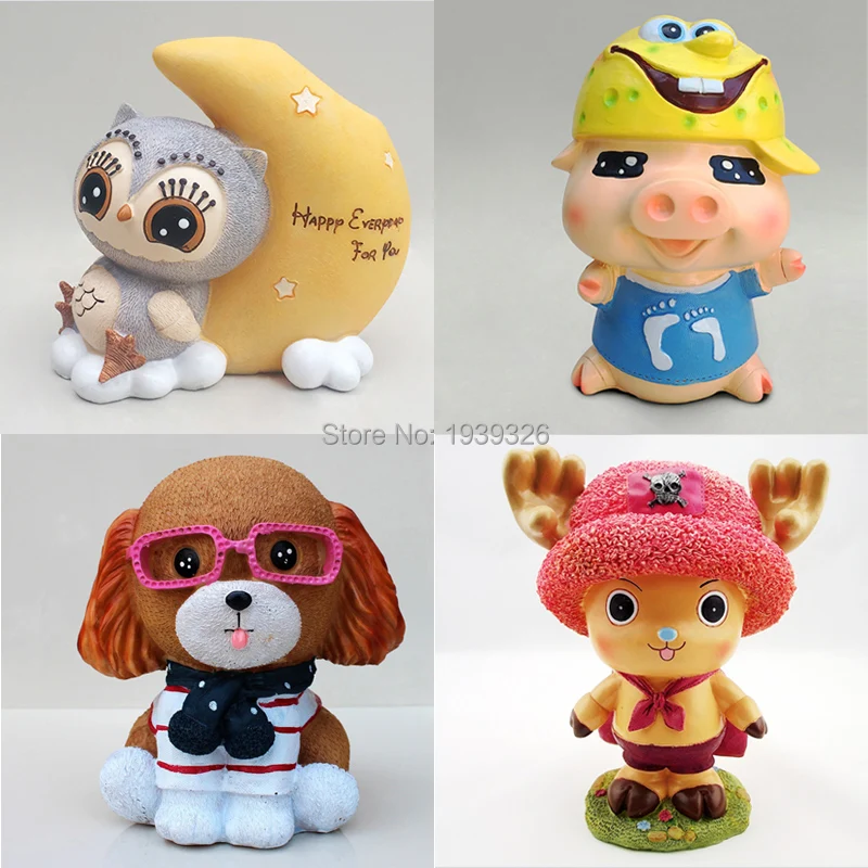 3d Аниме штукатурка силиконовые формы DIY фигурка ремесло бетонная Керамика Глина