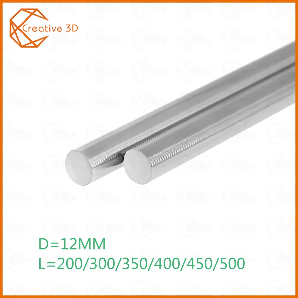 

3D Printers Parts Optical Axis 12mm (200 300 350 400 450 500 mm) Linear Shaft Smooth Rods Rail Chrome Plated Guide Slide part 3d