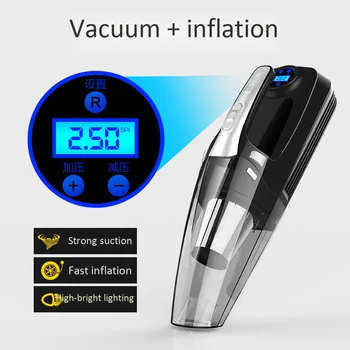 

Car Cordless Handheld Vacuum Cleaner Powerful Suction Wet Dry Lightweight Rechargeable 3200Kpa Cleaner 120W
