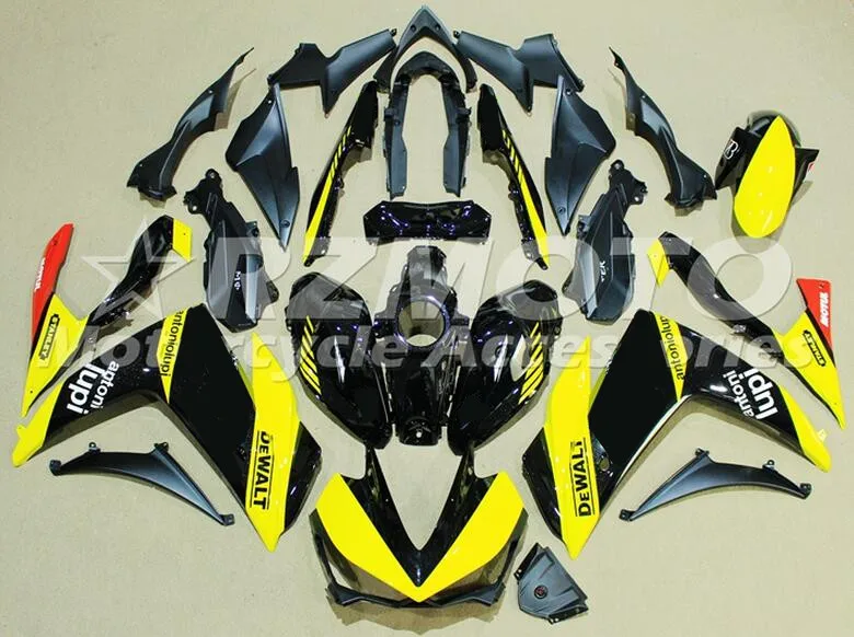 Новинка YZF R3 R25 ABS впрыска обтекателя комплект для Yamaha YZFR3 YZFR25 Полный обтекатели наборы Cowling желтый черный